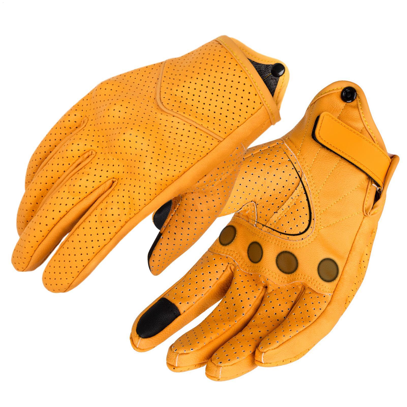 Cycling In City - Guantes Retro para motocicleta, guantes transpirables