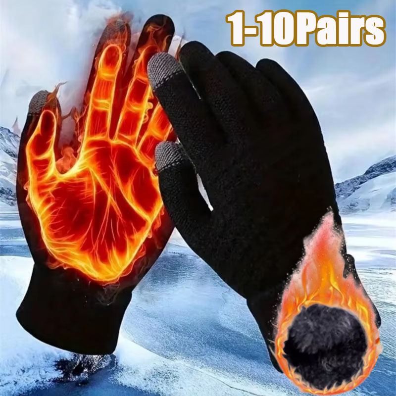 1-10 pares de guantes de punto - Winter Cycling Commute reseña y precio